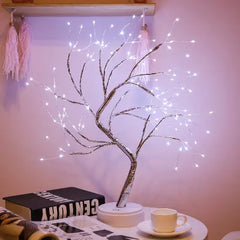 Copper Wire Christmas Tree LED Lamp